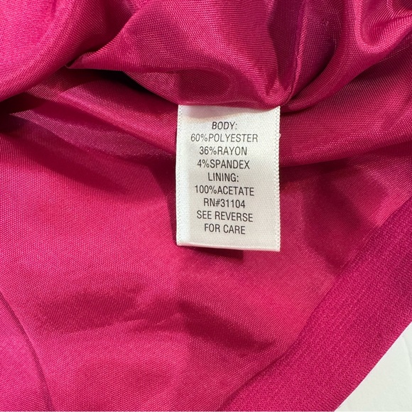 Madison Fuchsia Ruffled Blazer Small - Picture 9 of 9